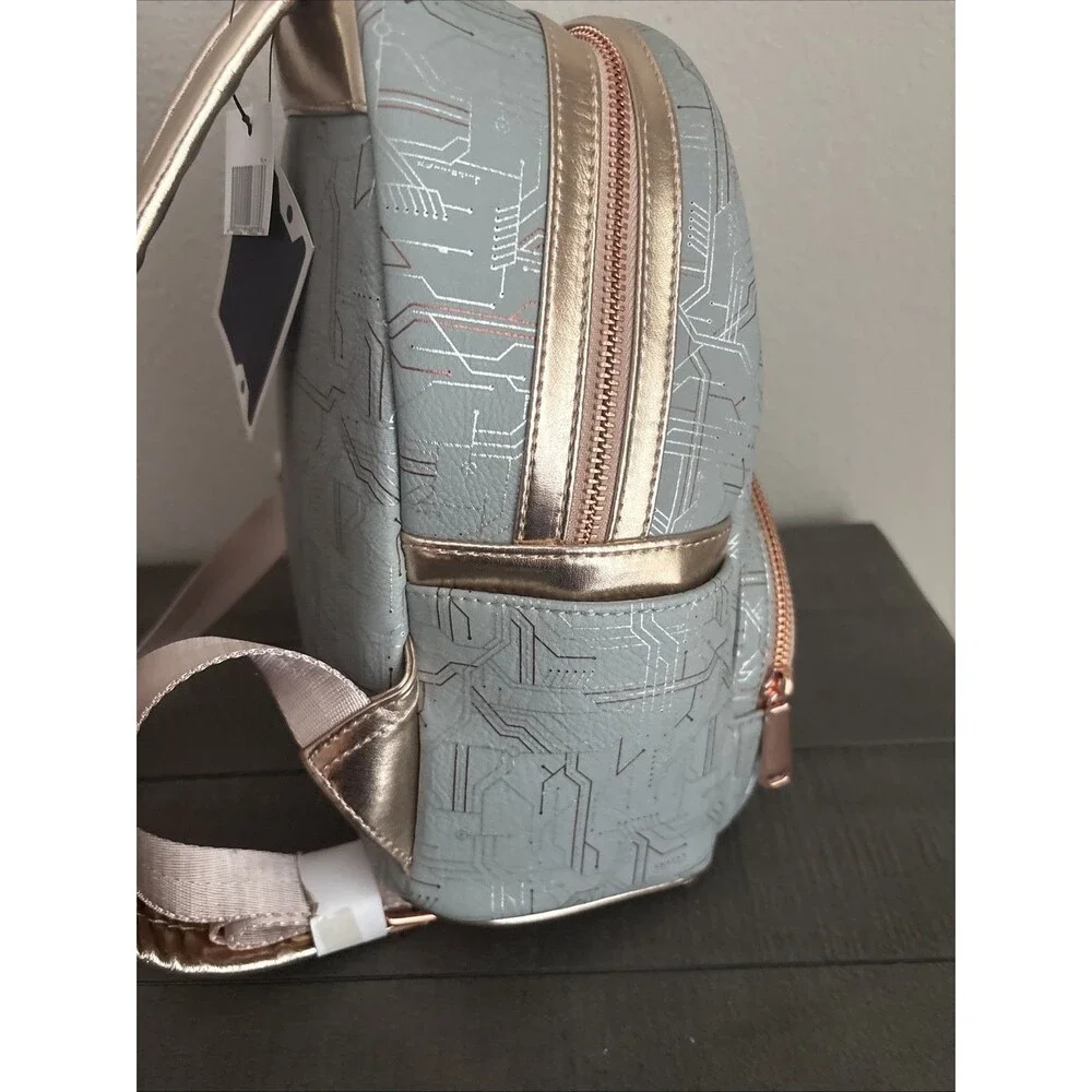 Disney Parks Star Wars Galaxy's Edge Black Spire Outpost Silver Backpack NEW